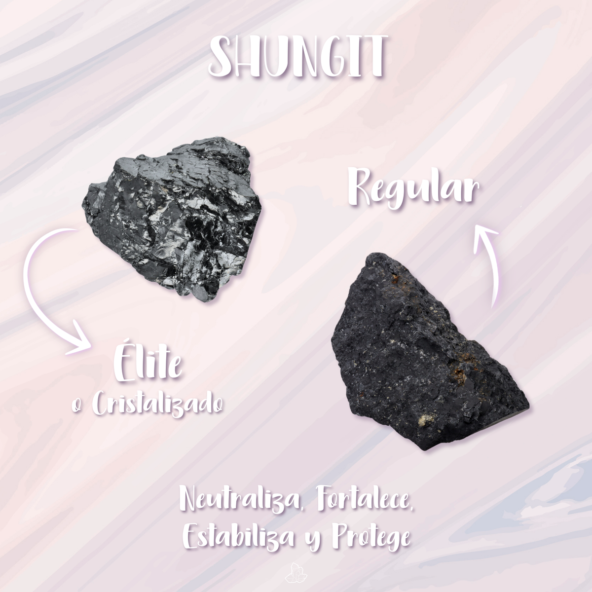 Grande pendente Shungite con fiore della vita