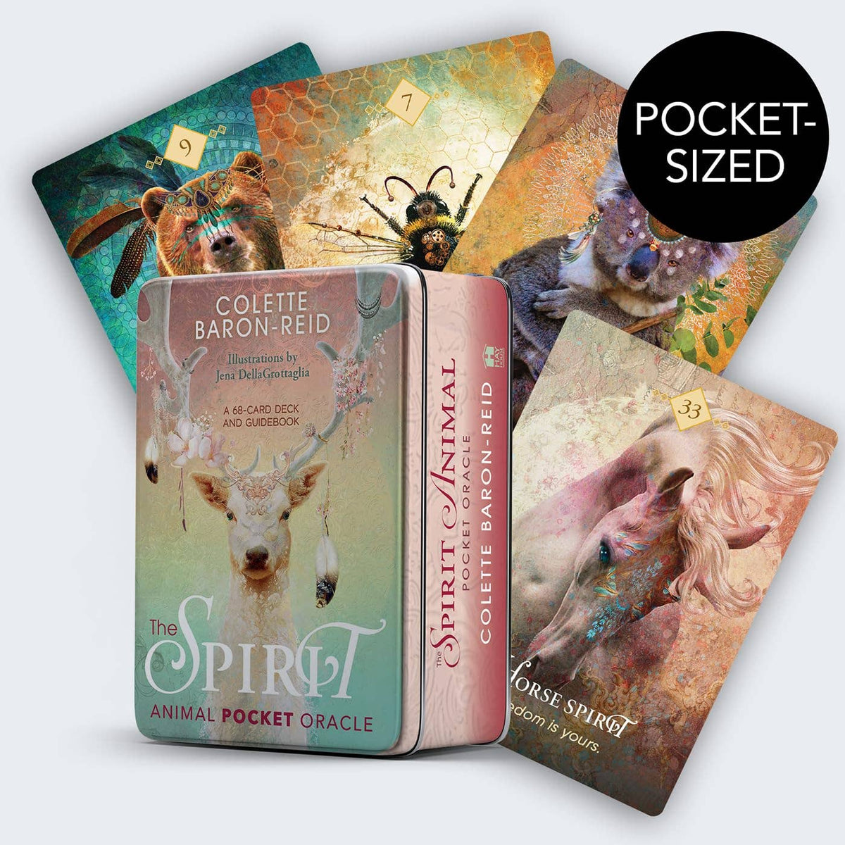 The Spirit Animal carte oracolo tascabili con scatola di latta - Cardshouse