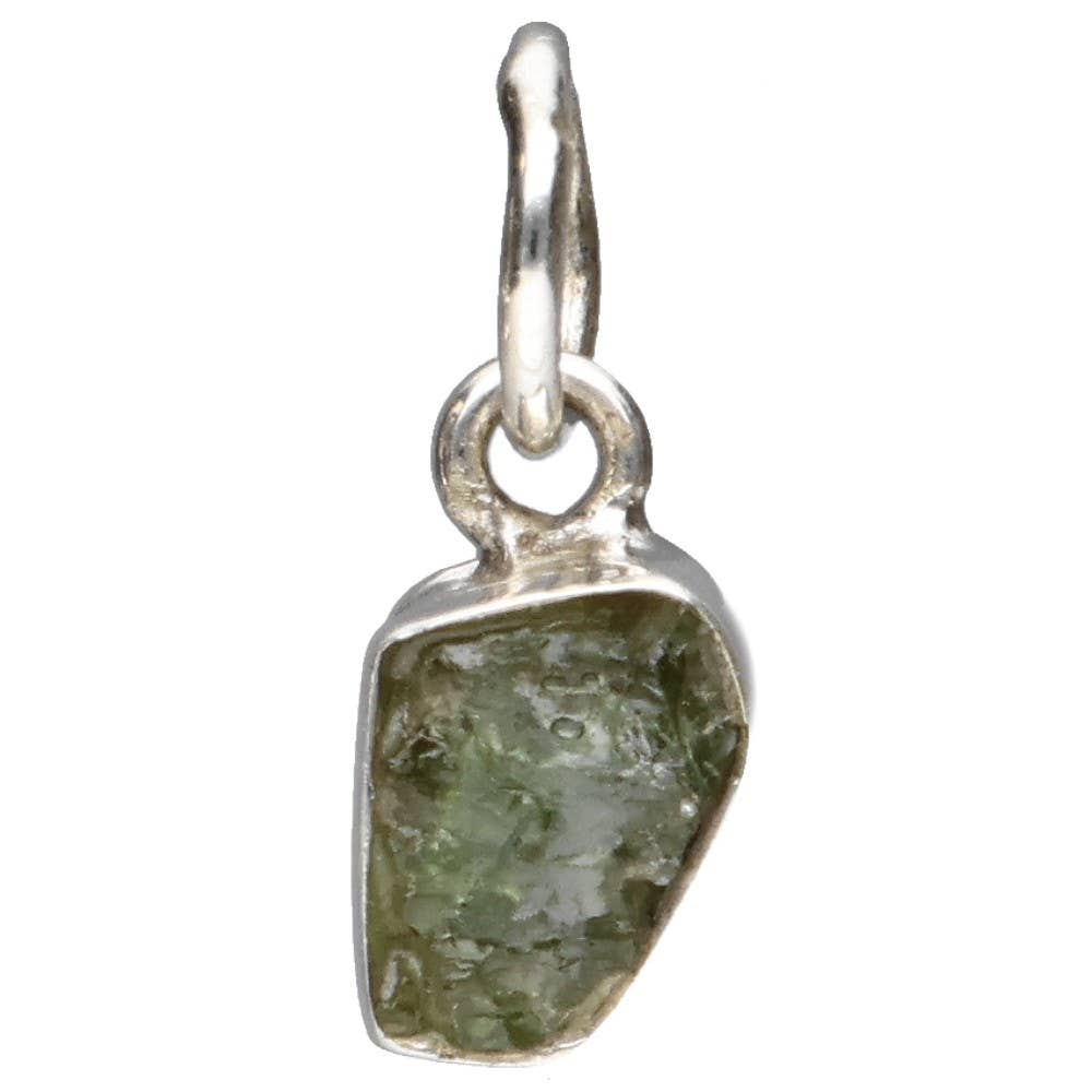 Ciondolo di Moldavite in Argento Sterling 925 (0,5 - 0,9gr)